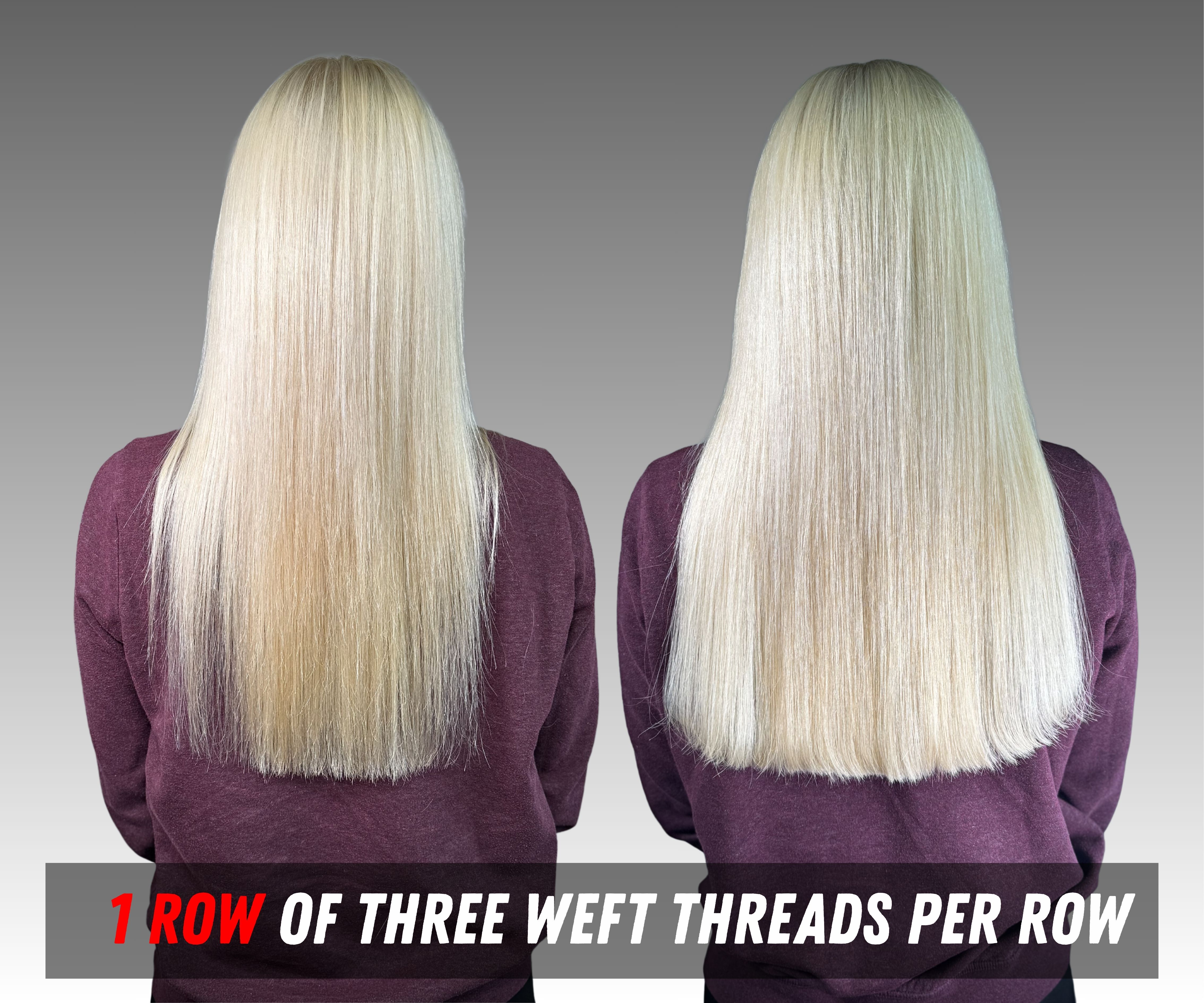 IBE extensions volume and length transformation — Brooklyn NY hair salon